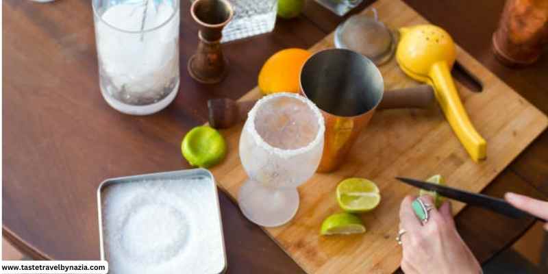 skinny margarita making process